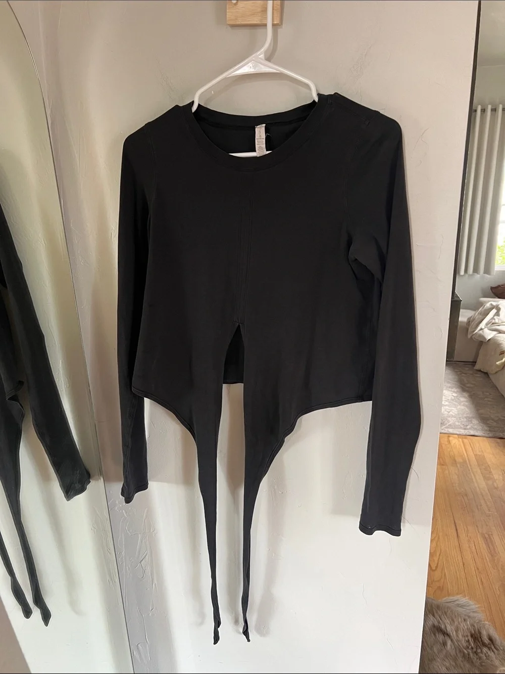 Lululemon time to restore long Sleeve tie shirt